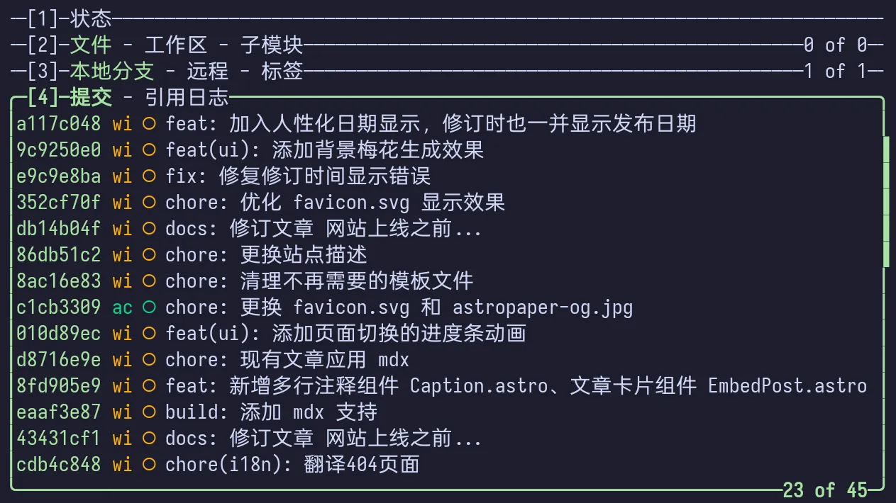 站点git提交